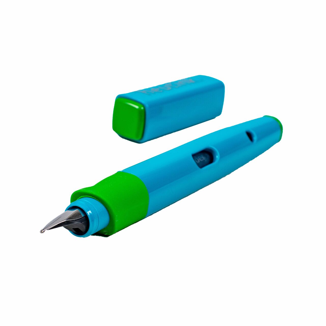 Intrekbare Vulpen – 0,38 Mm – Blauwe Inkt – Met 5 Navullingen – Ergonomische Grip – Doorzichtig Opbergdoosje – Lekvrij – Voor Dagelijks Gebruik & Kalligrafie