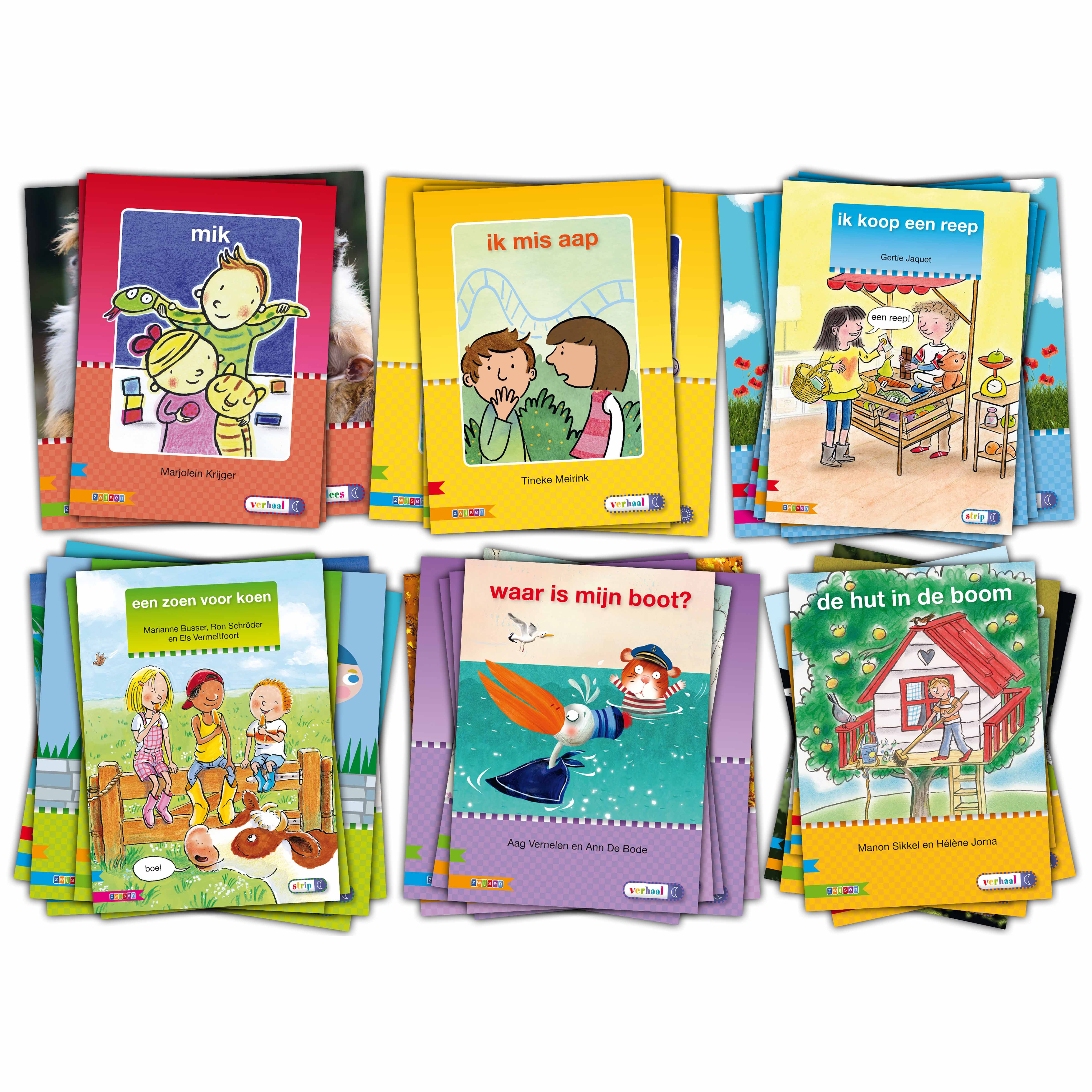 Pakket Leesboeken Maantjes Kern 1 - 6 | Groep 3 | Veilig Leren Lezen ...