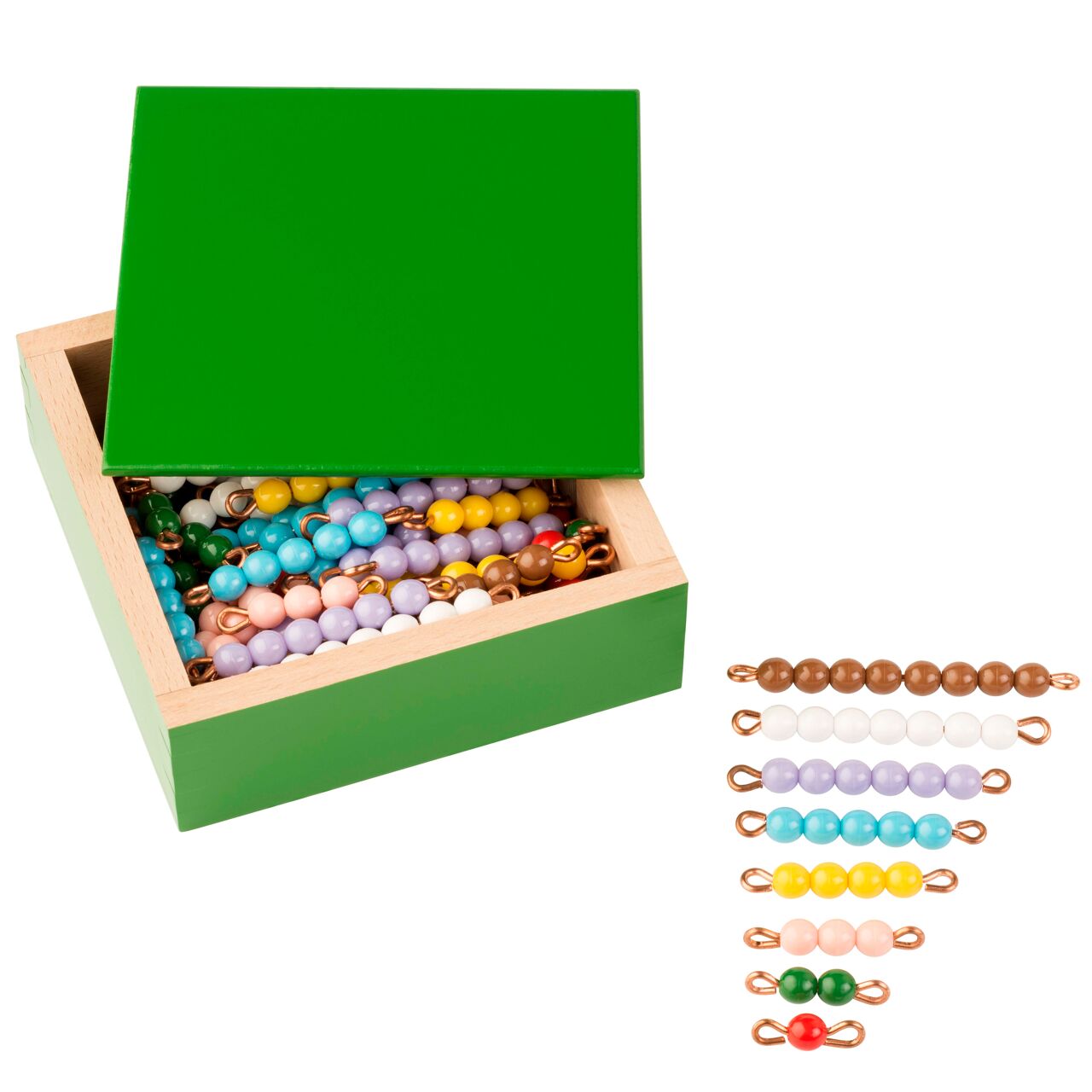 Counting Beads Montessori Hanger For Color Bead Stairs With Beads/Teen Bead... Montessori Beads